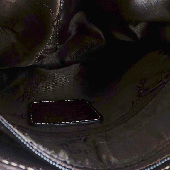 Fossil Lightly Pebbled Brown Leather Crossbody/Shoulder Bag - Picture 8 of 10